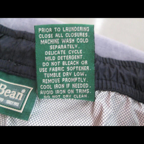 LL Bean Nylon Pants Black Size L Pull On Stretch Outdoor Comfort High Rise - Picture 4 of 14